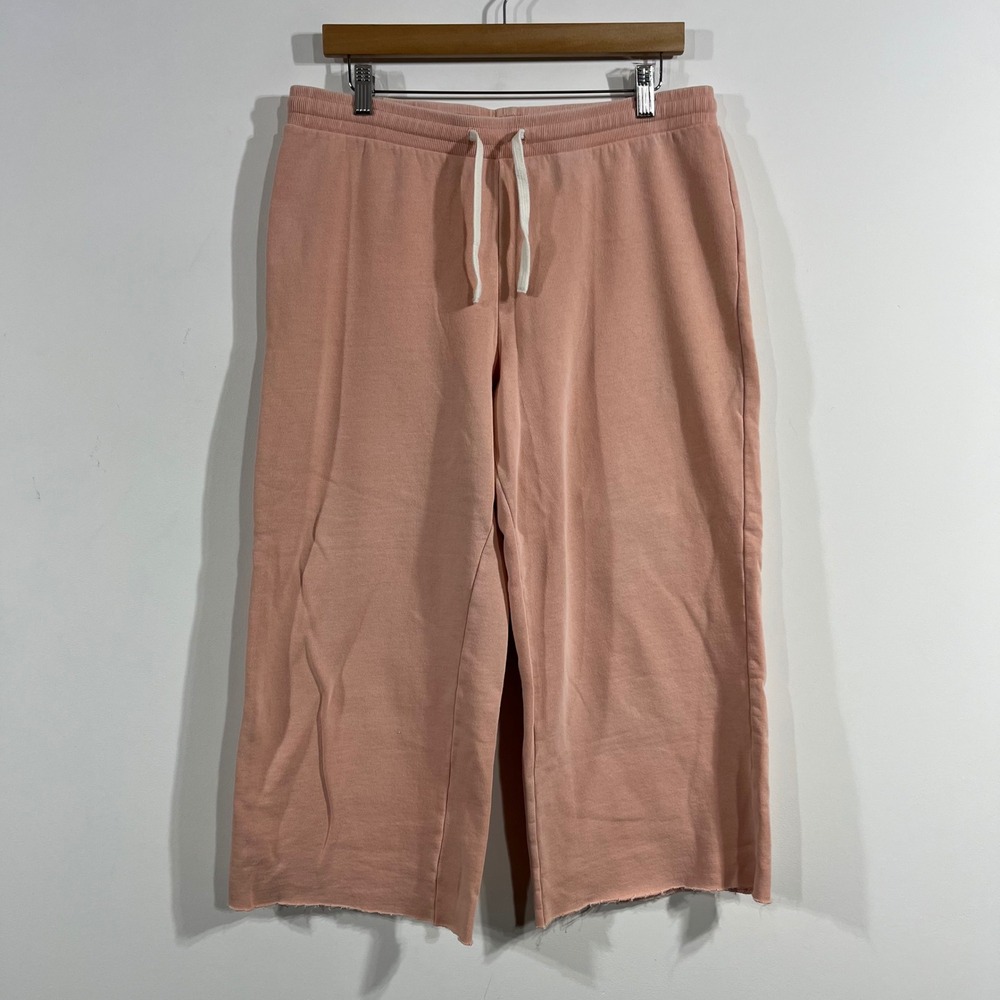 Marine Layer Lounge Cozy Wide‎ Leg Sweatpants Womens Large Minimalist Comfy Gym